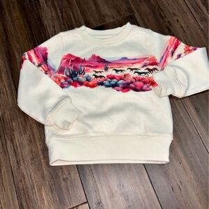 Shyanne Kids Cream Sweatshirt with Colorful Desert Print